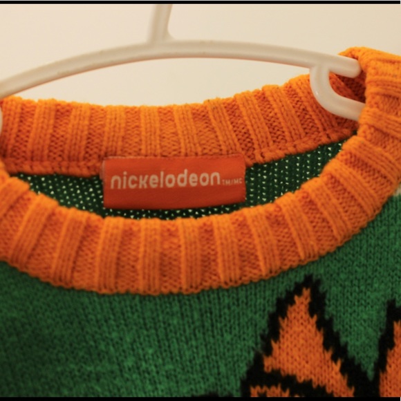 NICKELODEON Teenage Mutant Ninja Turtles TMNT Michelangelo Crewneck Sweater 6x - Picture 2 of 7